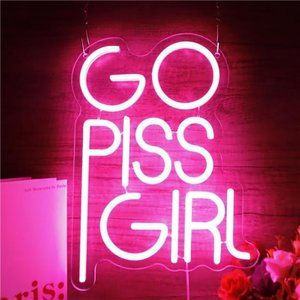 Bright VIVD Pink Girl Sign Neon LED Wall Decor for Girls